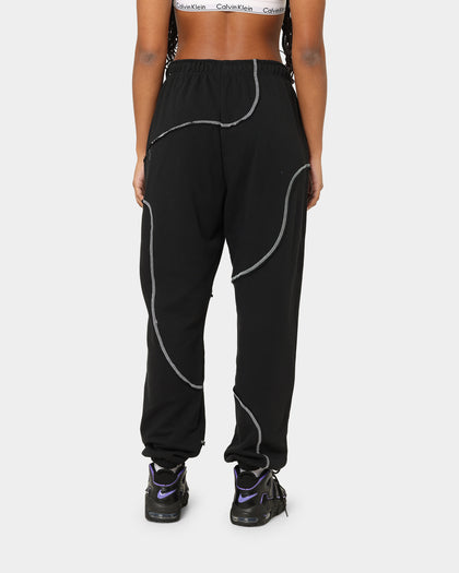 Nike Women's Sportswear Swirl Oversized Fleece Pants Black/White