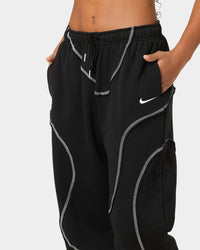 Nike Women's Sportswear Swirl Oversized Fleece Pants Black/White