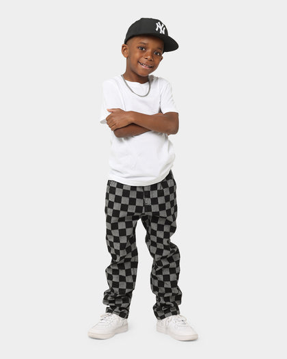 EN ES KIDS Kid's 90's Checkerboard Pants Black Check