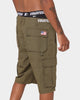 Starter Rugged Terrain Cargo Shorts Khaki Green