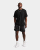 Majestic Athletic Las Vegas Raiders Chrome Font Beach Shorts Black