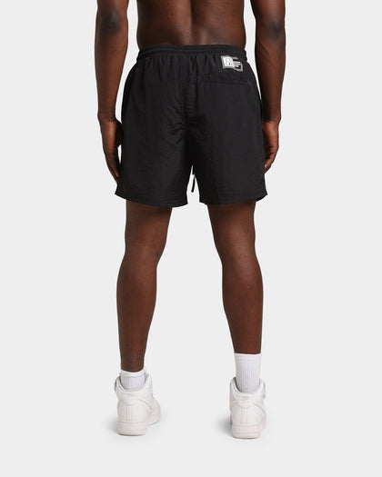 Majestic Athletic Las Vegas Raiders Chrome Font Beach Shorts Black