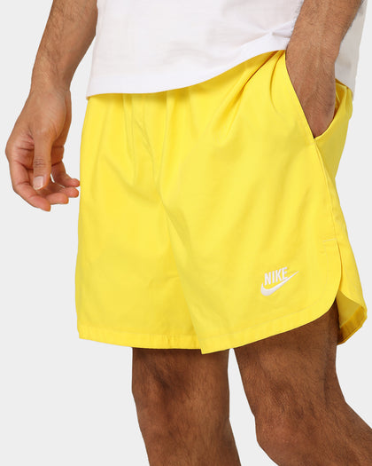 Nike Sportswear Sport Essentials Woven Lined Flow Shorts Yellow Strike/White