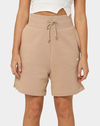 Nike Women's Sportswear Phoenix Fleece High Waisted Loose Fit Shorts Hemp/Sail