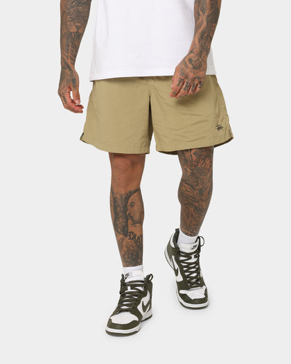 Stussy Water Long Beach Shorts Tan