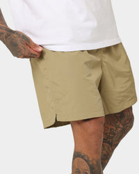 Stussy Water Long Beach Shorts Tan