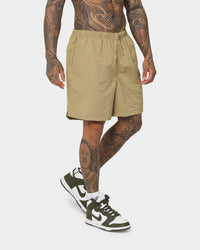 Stussy Water Long Beach Shorts Tan