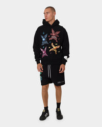 Carré X Kenny Scharf Multi Face Sweat Shorts Black