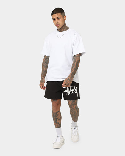 Stussy Big Graffiti Beach Shorts Black