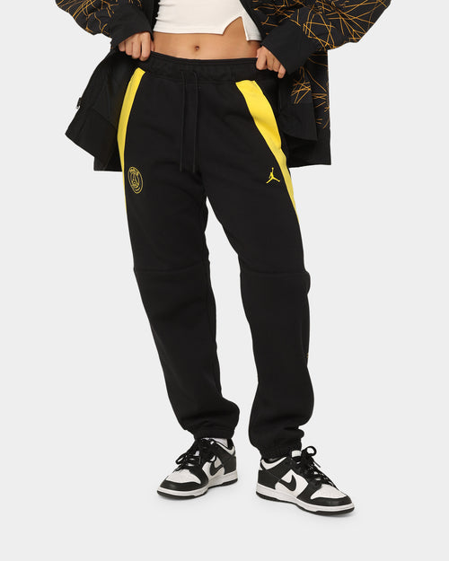 Jordan Women's Jordan X Paris Saint-Germain Fleece Pants Black/Tour Yellow