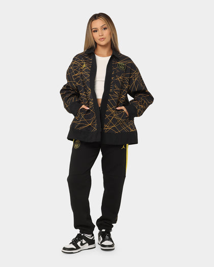 Jordan Women's Jordan X Paris Saint-Germain Fleece Pants Black/Tour Yellow