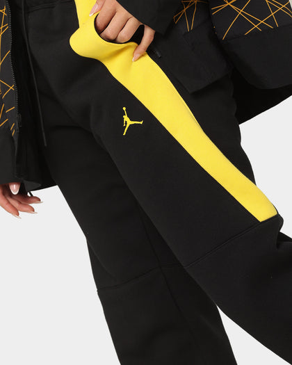 Jordan Women's Jordan X Paris Saint-Germain Fleece Pants Black/Tour Yellow