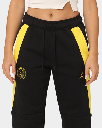 Jordan Women's Jordan X Paris Saint-Germain Fleece Pants Black/Tour Yellow