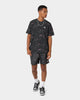 Adidas Trefoil All Over Print Swim Shorts Black/Grey Sox