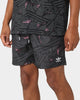 Adidas Trefoil All Over Print Swim Shorts Black/Grey Sox