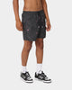 Adidas Trefoil All Over Print Swim Shorts Black/Grey Sox