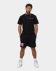 Playboy Stack Blend Track Shorts Black Magenta