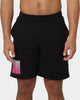 Playboy Stack Blend Track Shorts Black Magenta