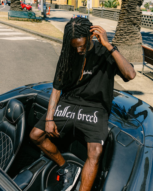 Fallen Breed Logo Sweat Shorts Black