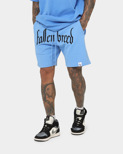 Fallen Breed Logo Sweat Shorts Carolina Blue