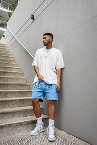 Fallen Breed Logo Sweat Shorts Carolina Blue