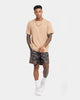 XXIII Paisley Printed Pleather Shorts Paisley Black