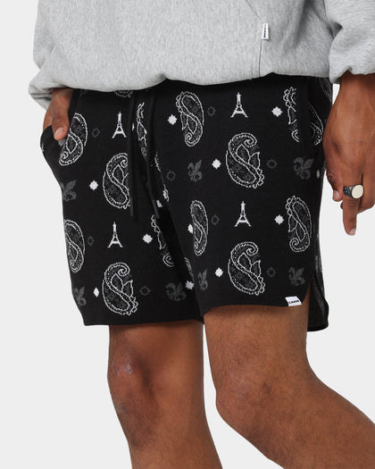 Carre Big Bandana Knitted Shorts Black