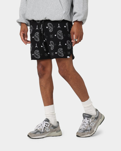 Carre Big Bandana Knitted Shorts Black