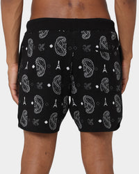 Carre Big Bandana Knitted Shorts Black