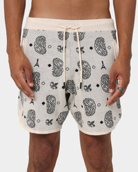Carre Big Bandana Knitted Shorts Off White