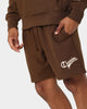 Champion Reverse Weave Cursive Logo Shorts Dance Monkey