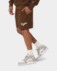 Champion Reverse Weave Cursive Logo Shorts Dance Monkey