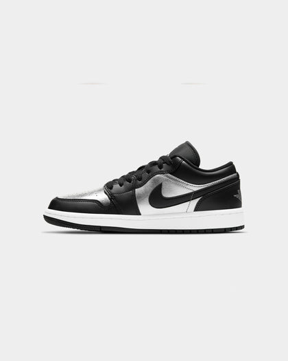 Jordan Women's Air Jordan 1 Low SE "Silver Toe" Black/Metallic Silver/White