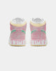Jordan Kid's Air Jordan 1 Mid SE "Ice Cream Drip" (GS) White/Green Glow/Arctic Punch
