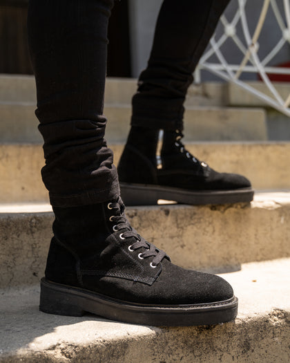 Saint Morta Chunky Boot Suede Black
