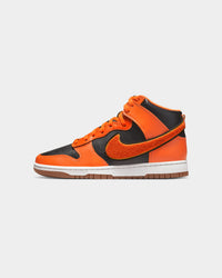 Nike Dunk Hi Retro University "Chenille Swoosh" Black/Safety Orange