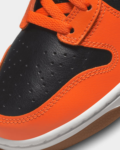 Nike Dunk Hi Retro University "Chenille Swoosh" Black/Safety Orange