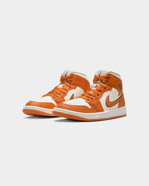 Jordan Women's Air Jordan 1 Mid SE "Sport Spice" Coconut Milk/Sport Spice-Black-Sail