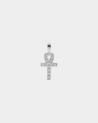 Saint Morta Ankh Cross Pendant White Gold