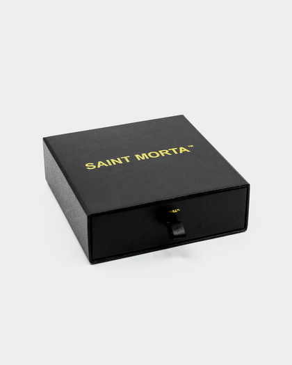 Saint Morta Iced Jewelled Pendant Iced Gold