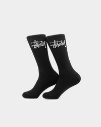 Stussy Graffiti Crew Sock 3 Pack Black