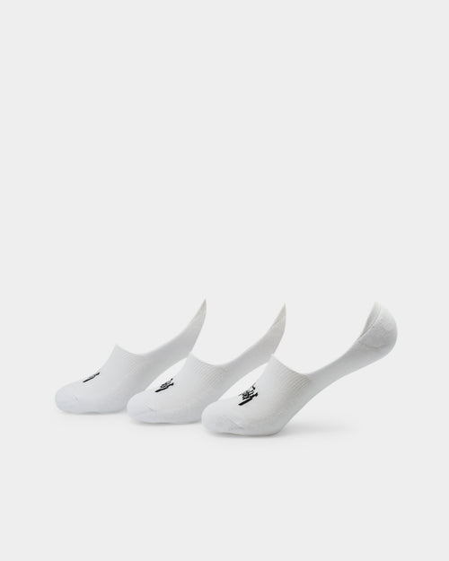 Stussy Mens Graffiti No-Show Sock 3PK White