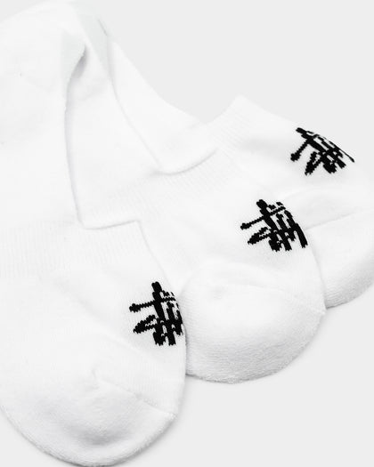 Stussy Mens Graffiti No-Show Sock 3PK White