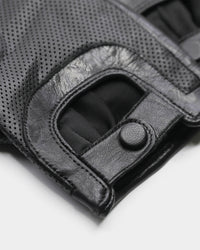 Saint Morta Men's Genuine Leather Gloves Black
