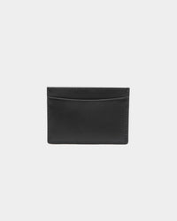 PYRA Men's Leather Card Wallet Black Leather