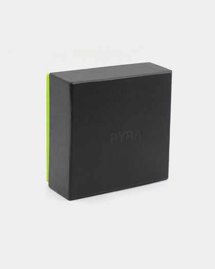 PYRA Men's Leather Card Wallet Black Leather