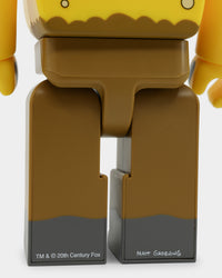 Medicom Toy Be@rbrick Simpsons X Be@rbricks 100% & 400% Collectible Set Yellow