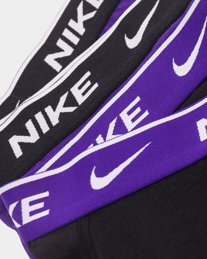 Nike Everyday Stretch Cotton Trunks 2 Pack Purple/Black