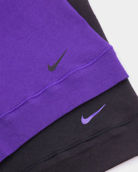 Nike Everyday Stretch Cotton Trunks 2 Pack Purple/Black