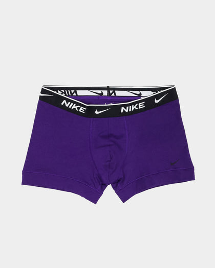 Nike Everyday Stretch Cotton Trunks 2 Pack Purple/Black